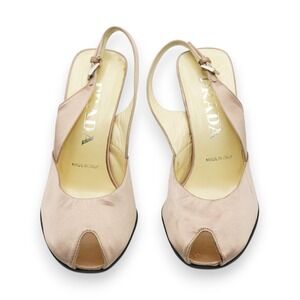 Prada Platform Shoes Womens Peep Toe Heels Made in Italy Size EUR‎ 35 / US 5